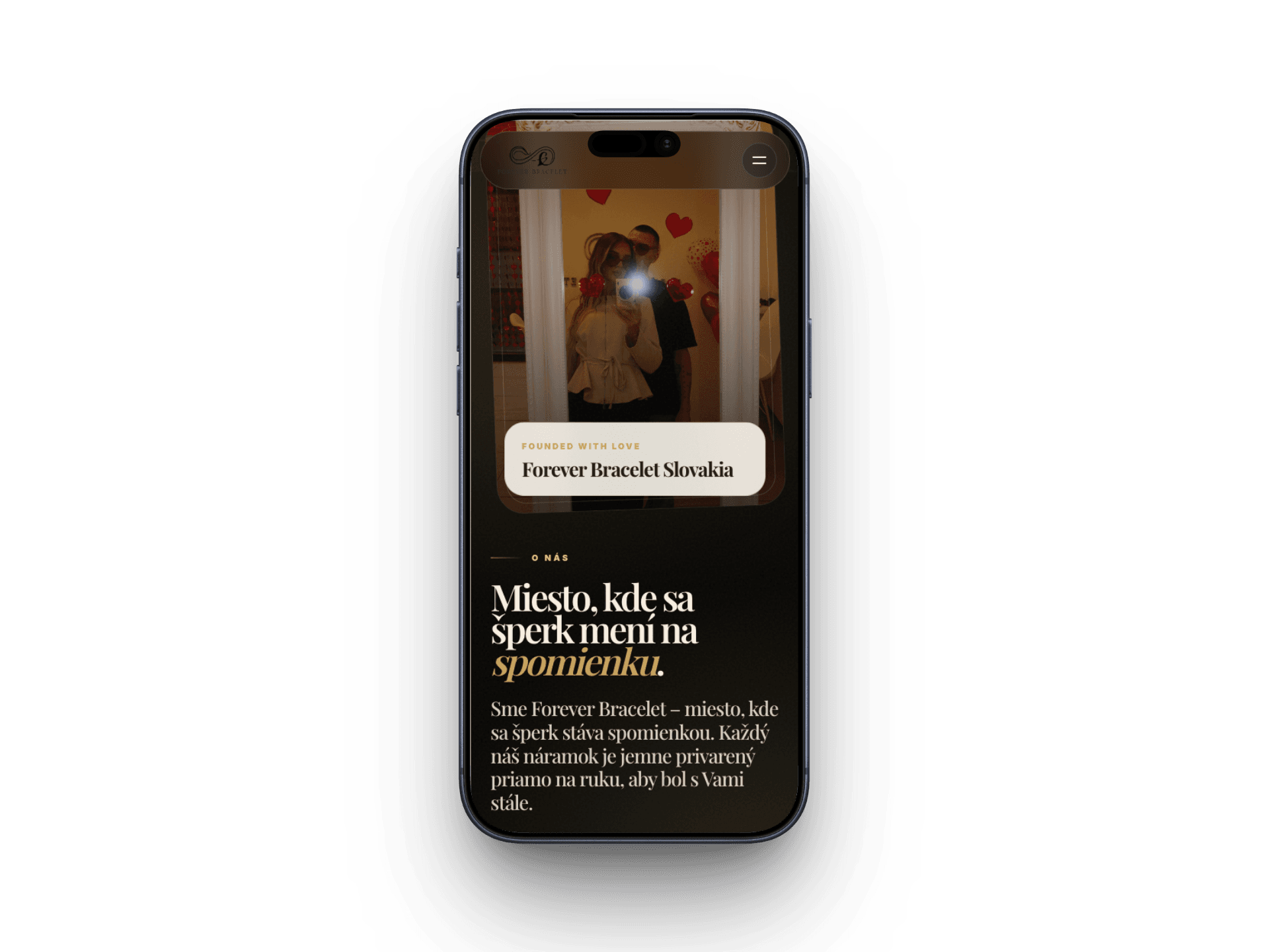 Mobilná verzia webstránky